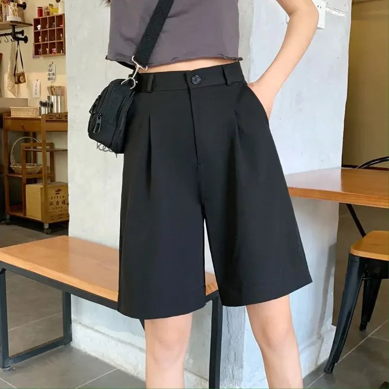 Short Femme Taille Basse Large Style Coréen | MDN