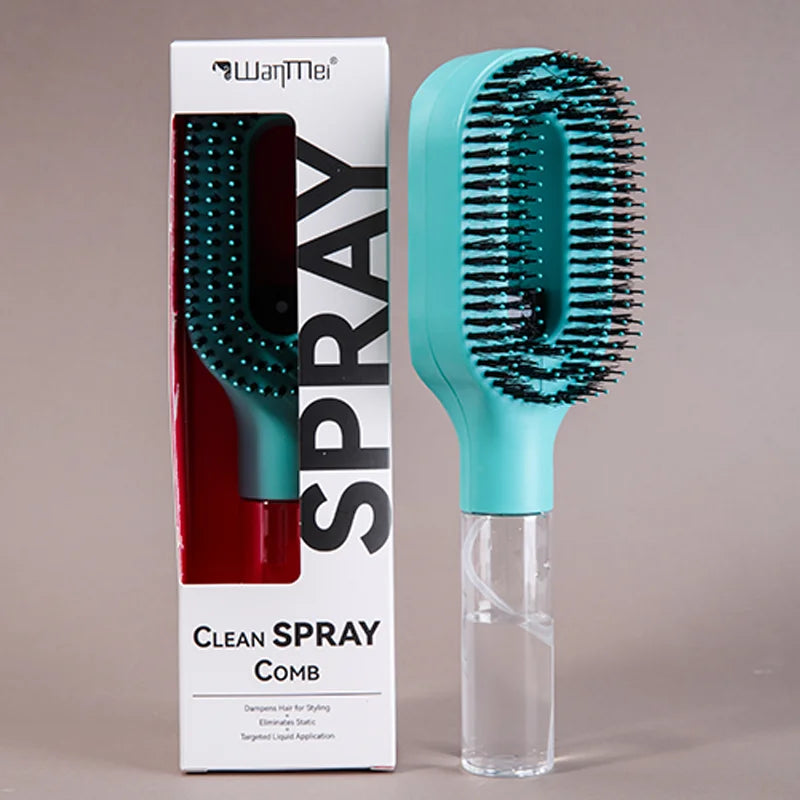 Brosse Demelante 2-en-1 Pulverisateur Massage Cuir Chevelu Antistatique | MDN Store 25