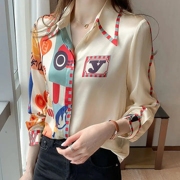 Chemise Mousseline Imprimée Femme | MDN Store