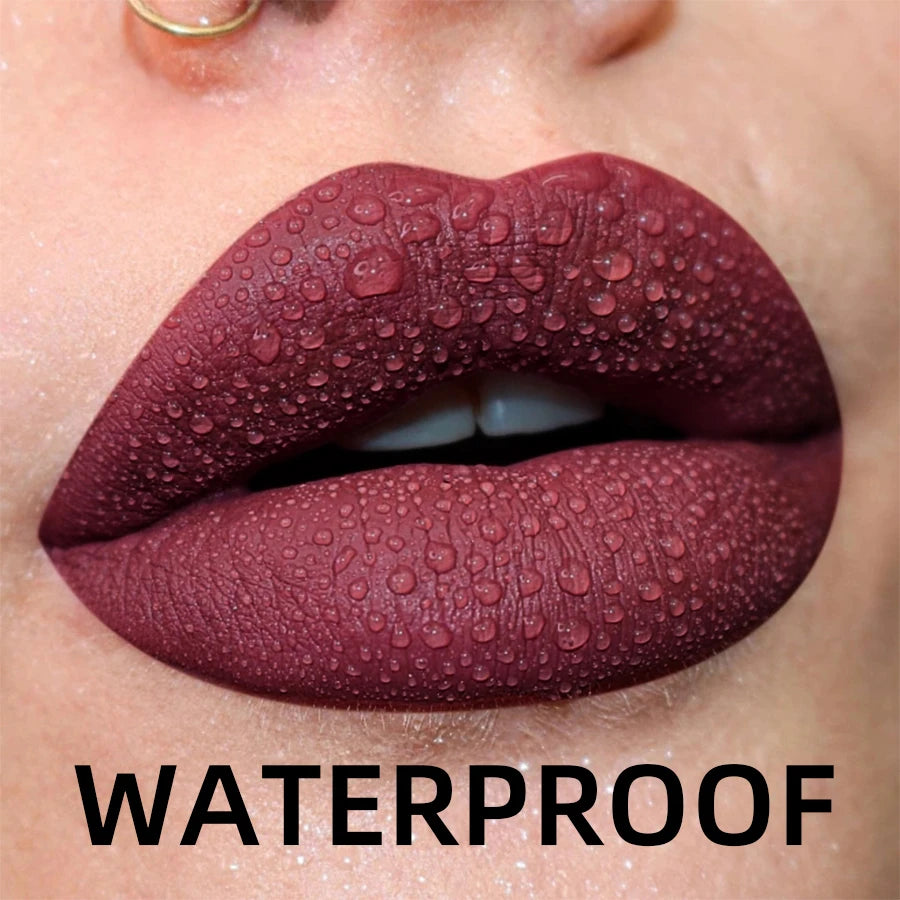 Gloss Lèvres Mat Velours 19 Couleurs Imperméable Nude Noir Rouge | MDN Store