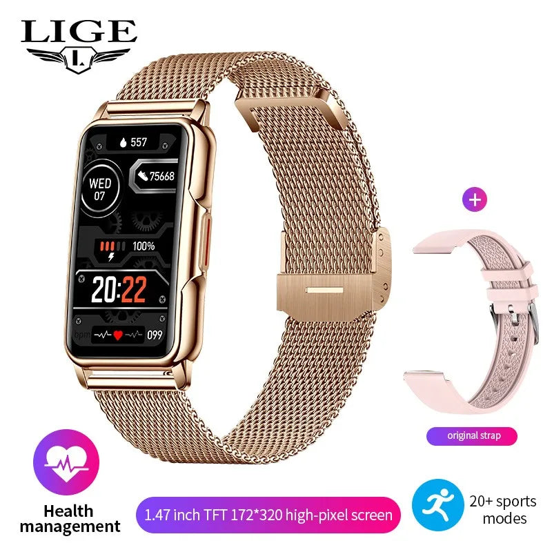 Bracelet Connecté Femme Homme Sport - Montre Santé Cardiaque Oxygène Étanche | MDN