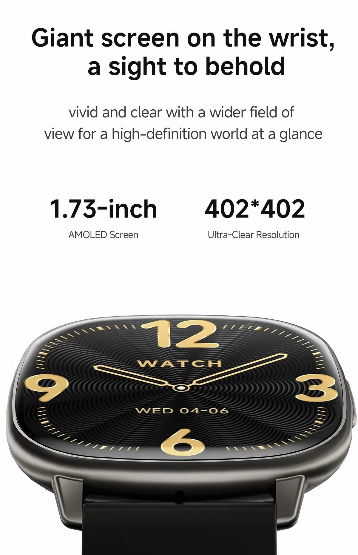 Montre Connectée AMOLED 1.73" Appels Bluetooth | MDN