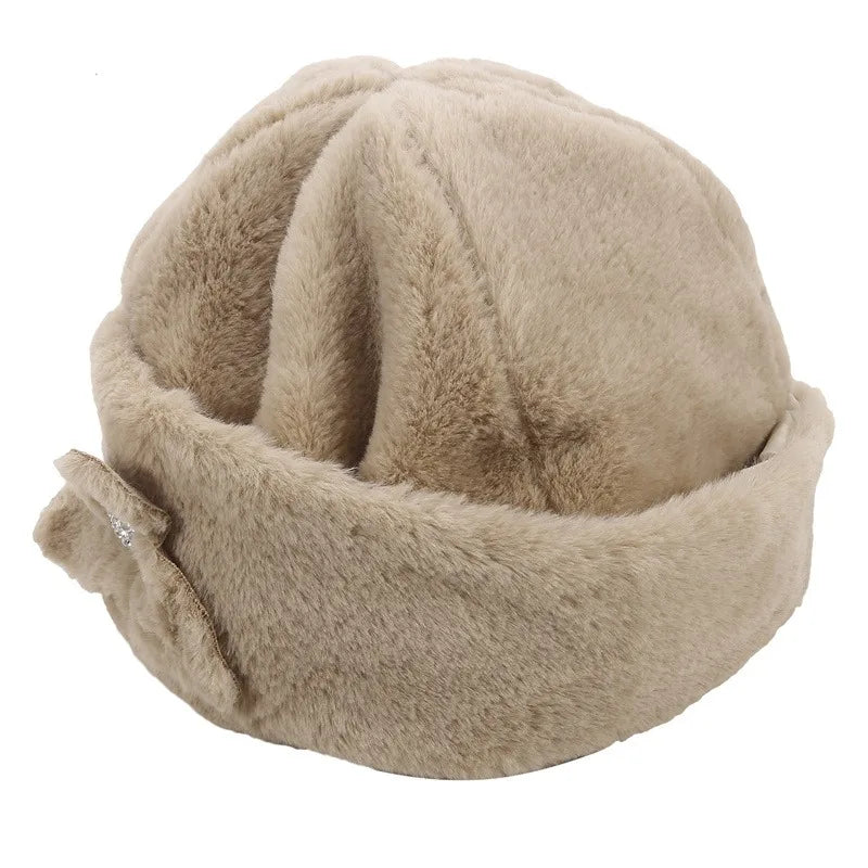 Bonnet Hiver Chaud Imitation Fourrure Vison Femme | MDN