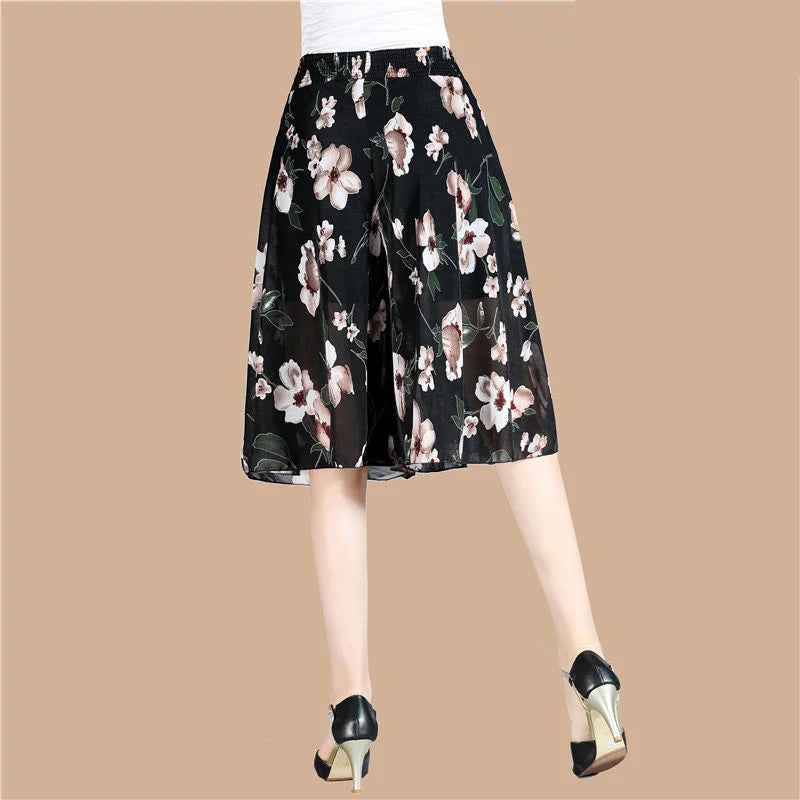 Jupe-Culotte Imprimé Floral Grande Femme | MDN Store