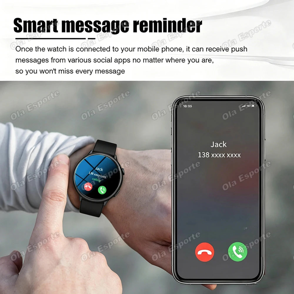 Montre Connectee Sport Assistant Vocal Bluetooth 5.3 Ecran 1.5 Pouce | MDN Store 25