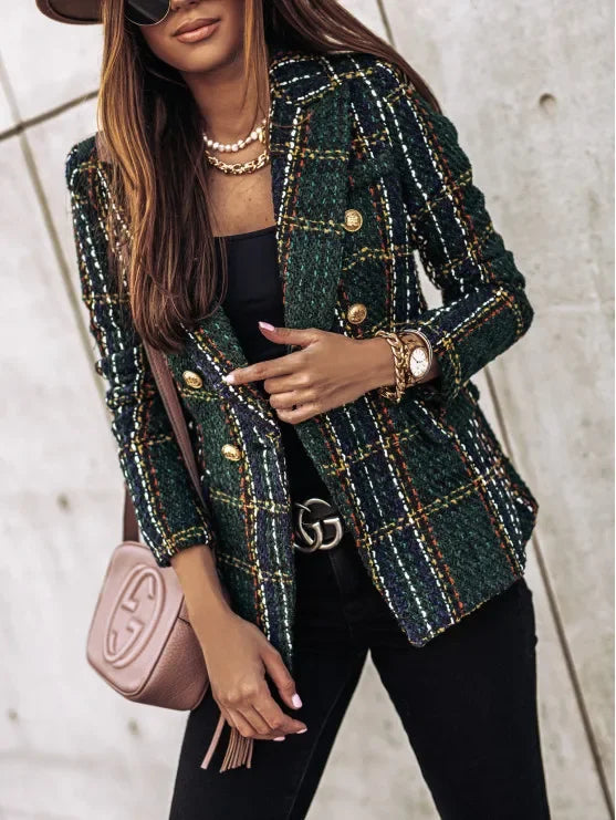 Veste Blazer Imprimée Double Bouton | MDN Store