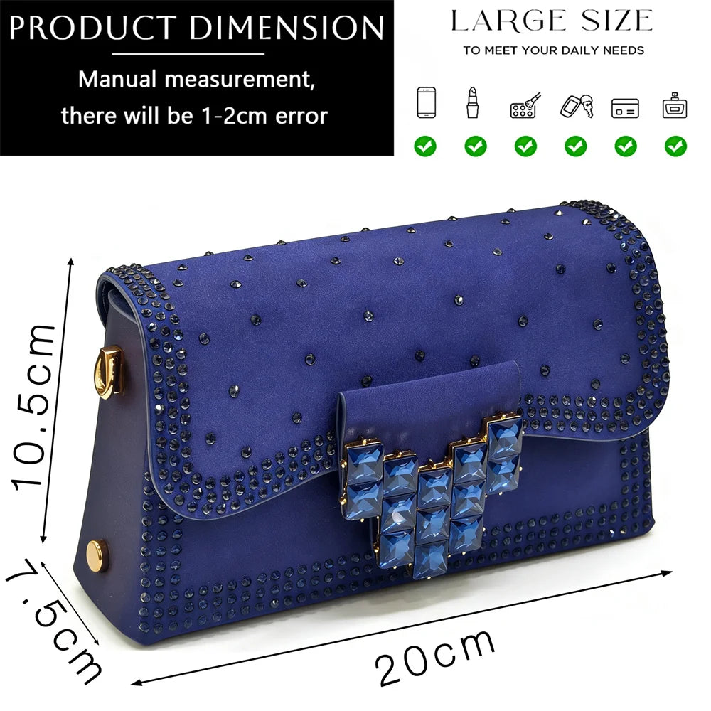 Escarpins Strass Bout Pointu Femme Ensemble Sac Soirée Mariage | MDN Store 25