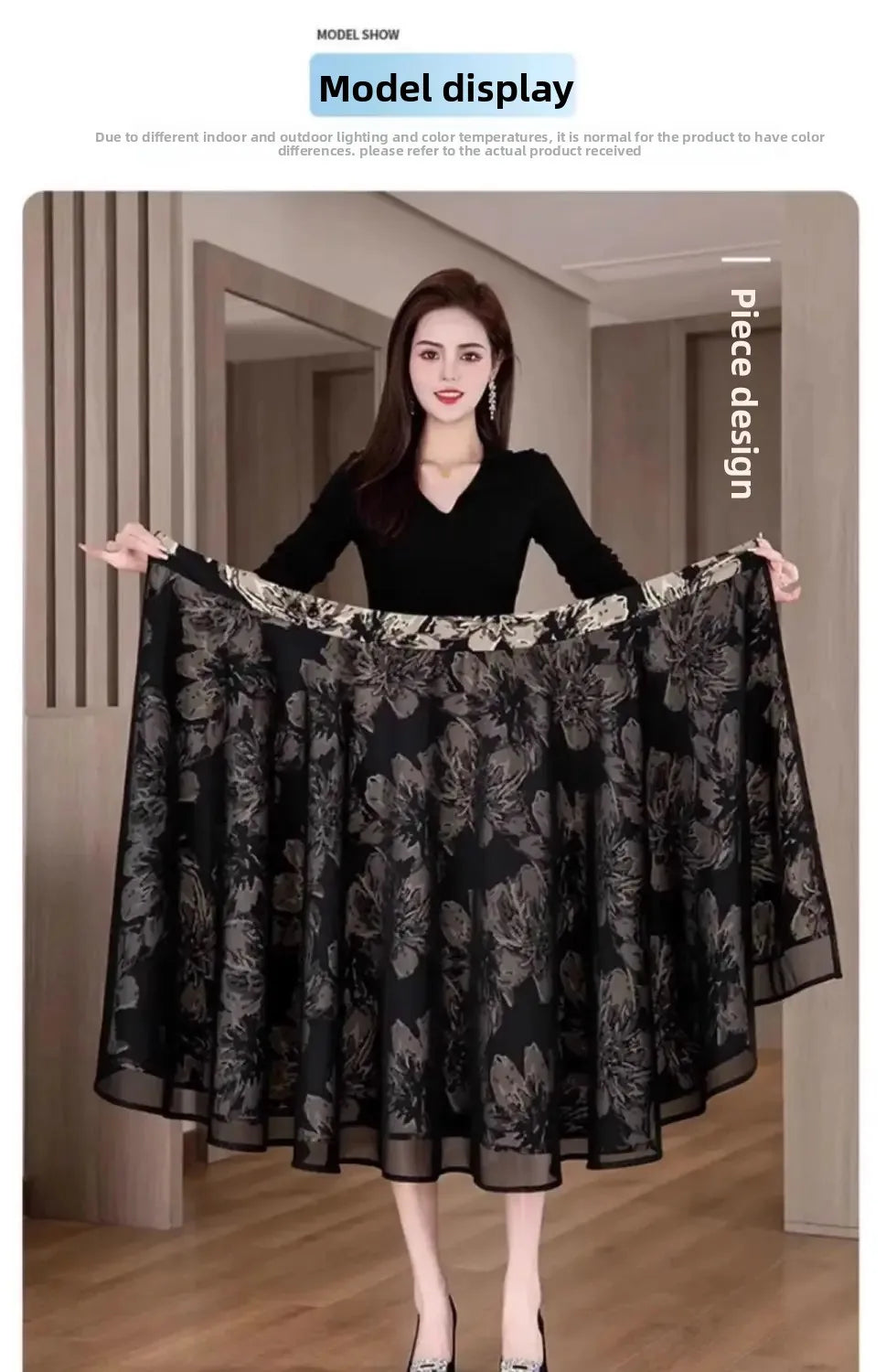Jupe Courte Femme Fleurie Réversible Taille Haute A-Line Été | MDN Store