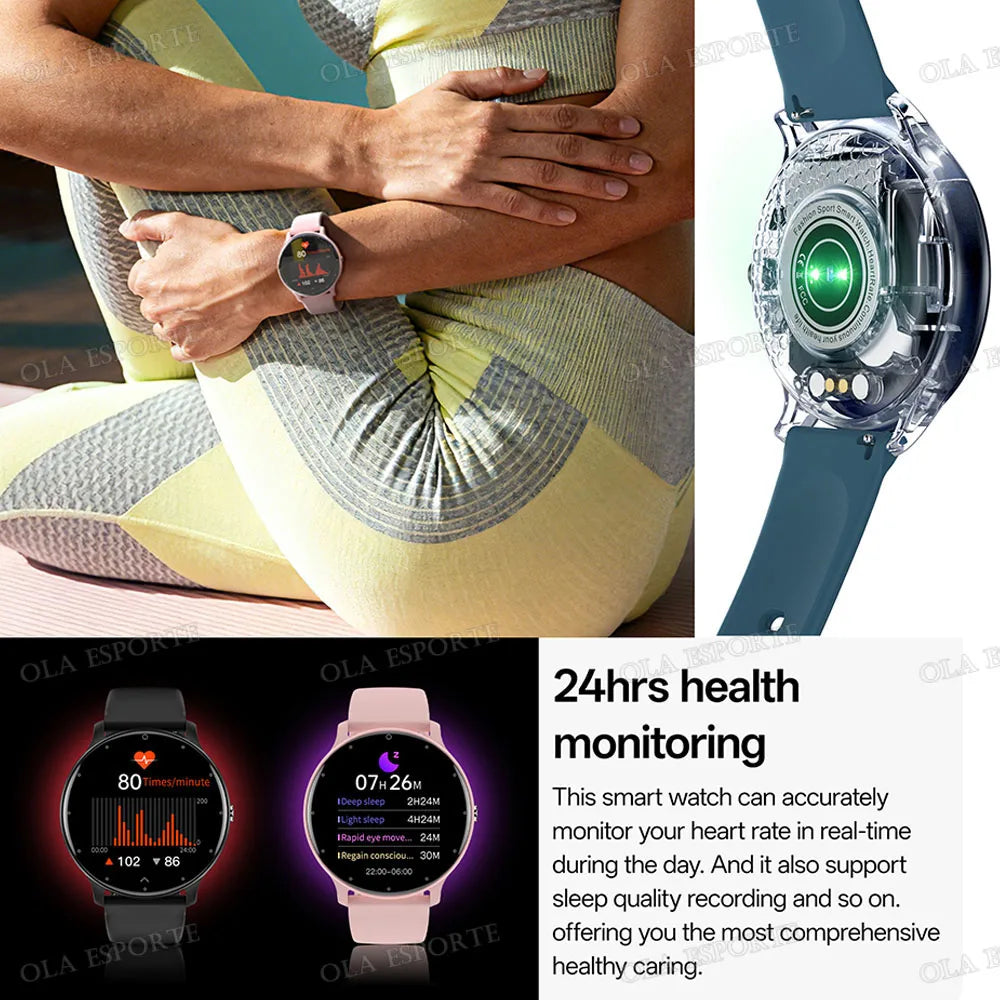Montre Connectee Femme Sport Fitness Bluetooth IP67 Ecran Tactile | MDN Store 25
