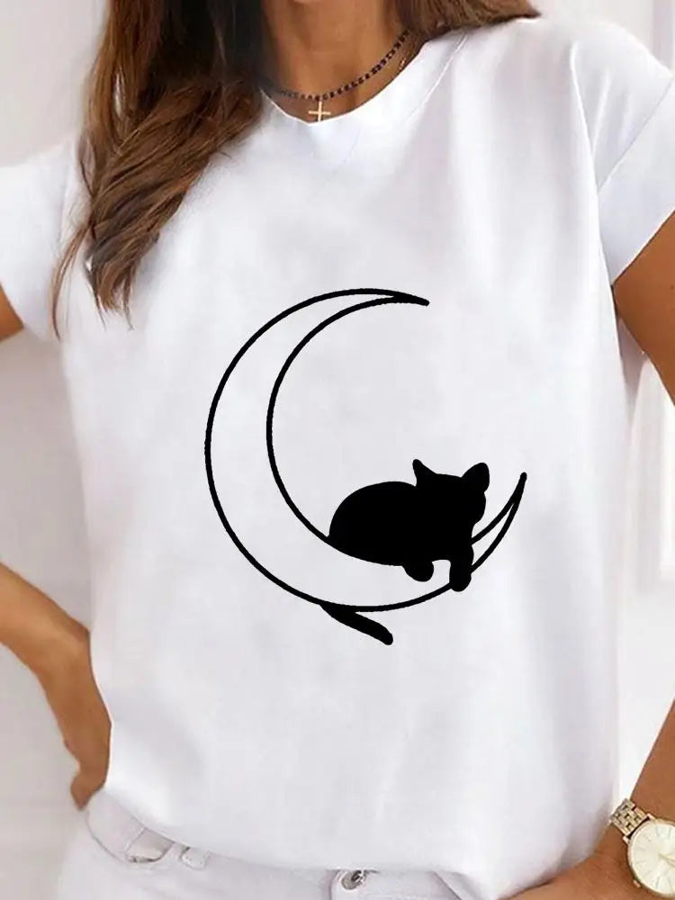 T-Chemise Patte Léopard Chat Chien Femme | MDN Store