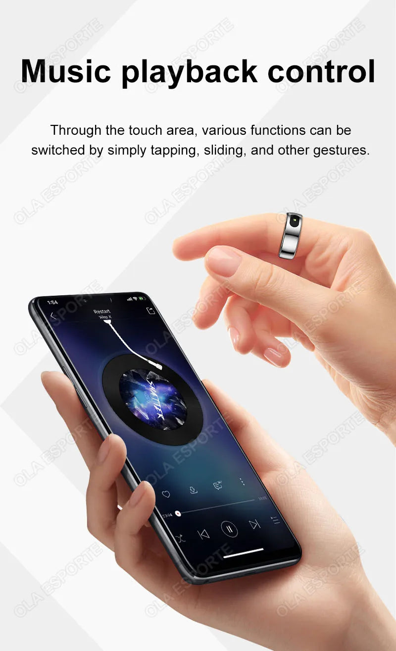 Bague Connectée Smart Ring Santé Température Étanche 5ATM | MDN Store