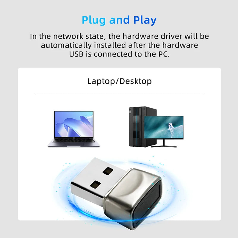 Lecteur Empreinte Digitale USB Biométrique Windows Hello Sécurité PC | MDN Store