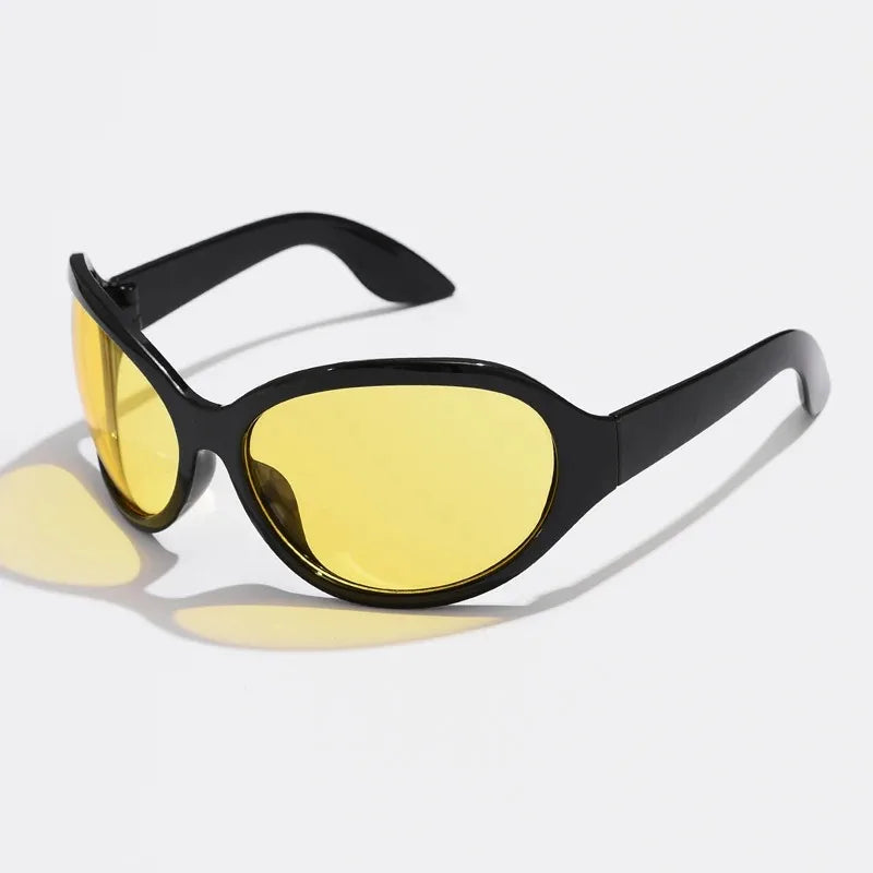 Lunettes de Soleil Y2K Punk Ovales - Femme & Homme UV400 | MDN