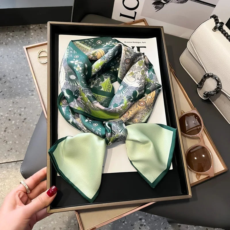 Foulard Soie Long Étroit Femme Cravate | MDN Store