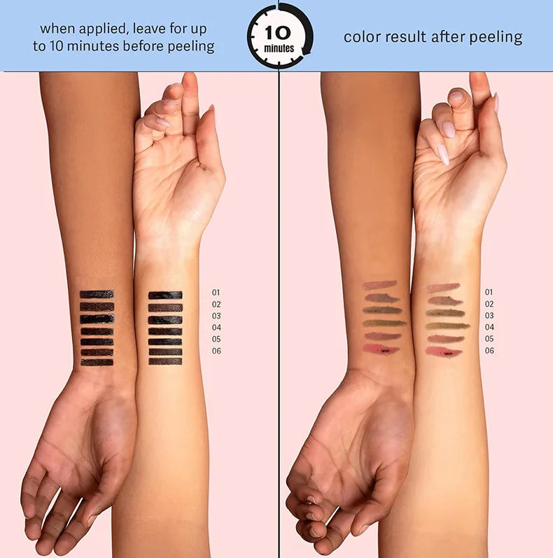 Crayon Lèvres Imperméable Peel Off 6 Couleurs Contour Mat Longue Tenue | MDN Store