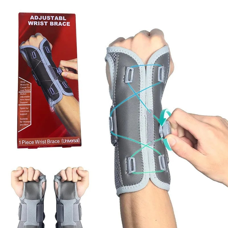 Attelle Poignet Ajustable Plaque Acier Protection Tendon | MDN Store