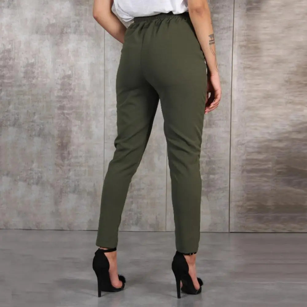 Pantalon Femme Taille Haute Ceinture | MDN Store
