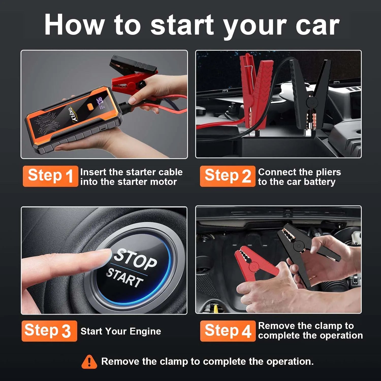 Booster Batterie Voiture 4000A 12V Powerbank Démarrage | MDN Store