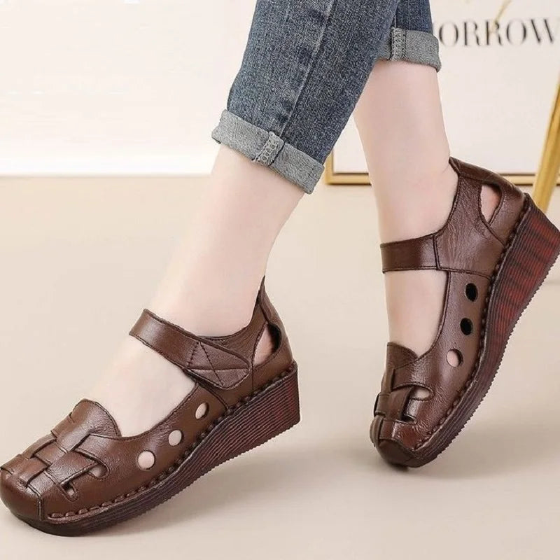Sandales Gladiateur Cuir Bout Fermé Feerldi | MDN Store