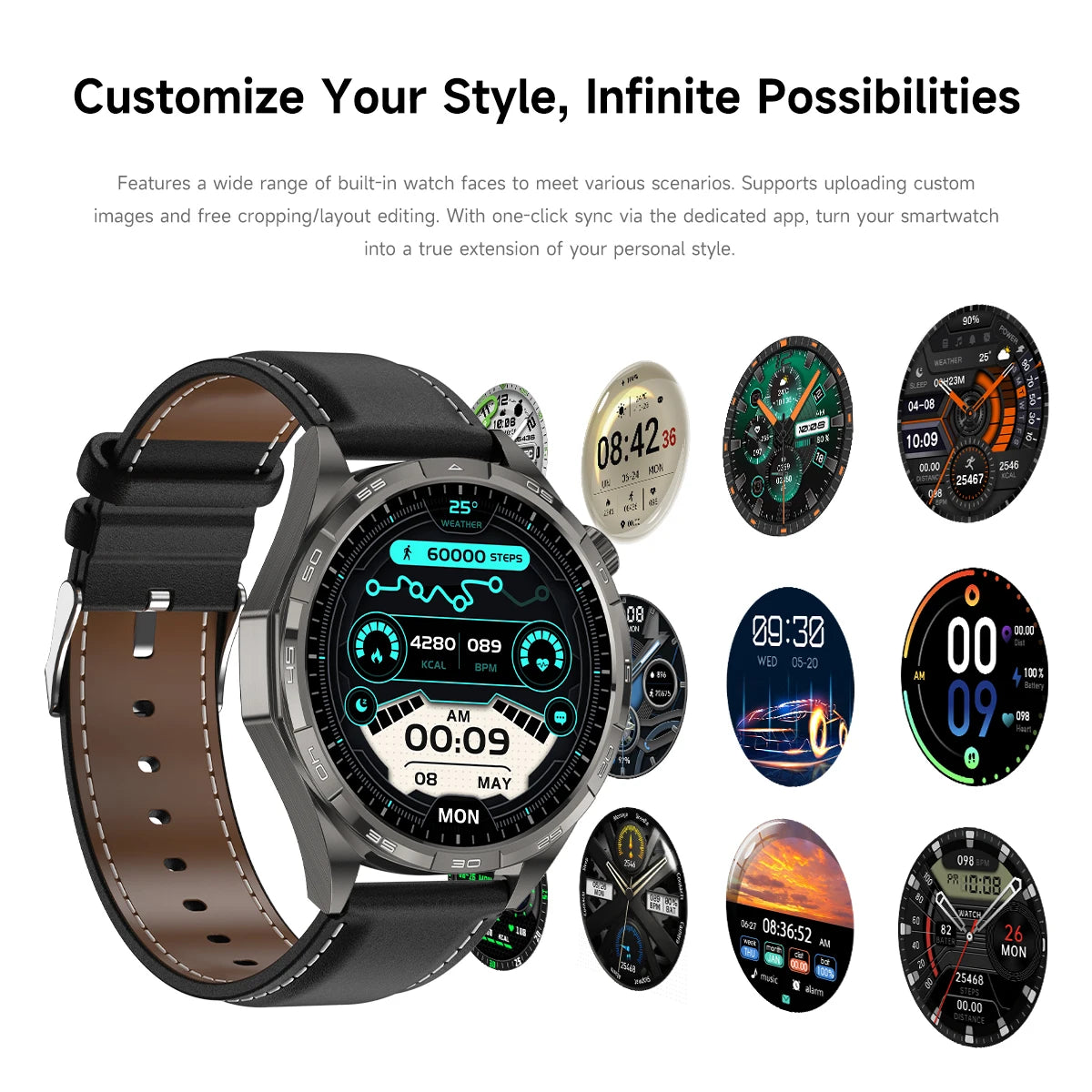 Montre Connectée GPS 1.5" NFC Boussole IP68 | MDN