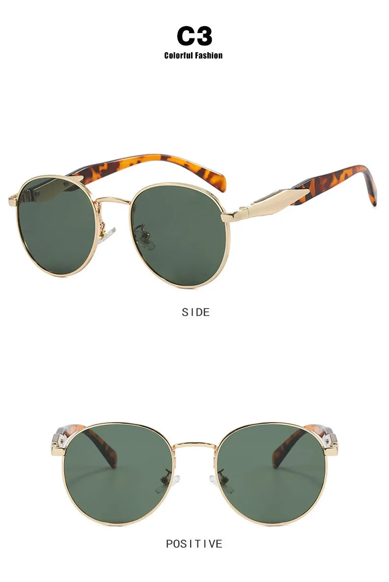 Lunettes Soleil Rondes Métal Vintage | MDN Store