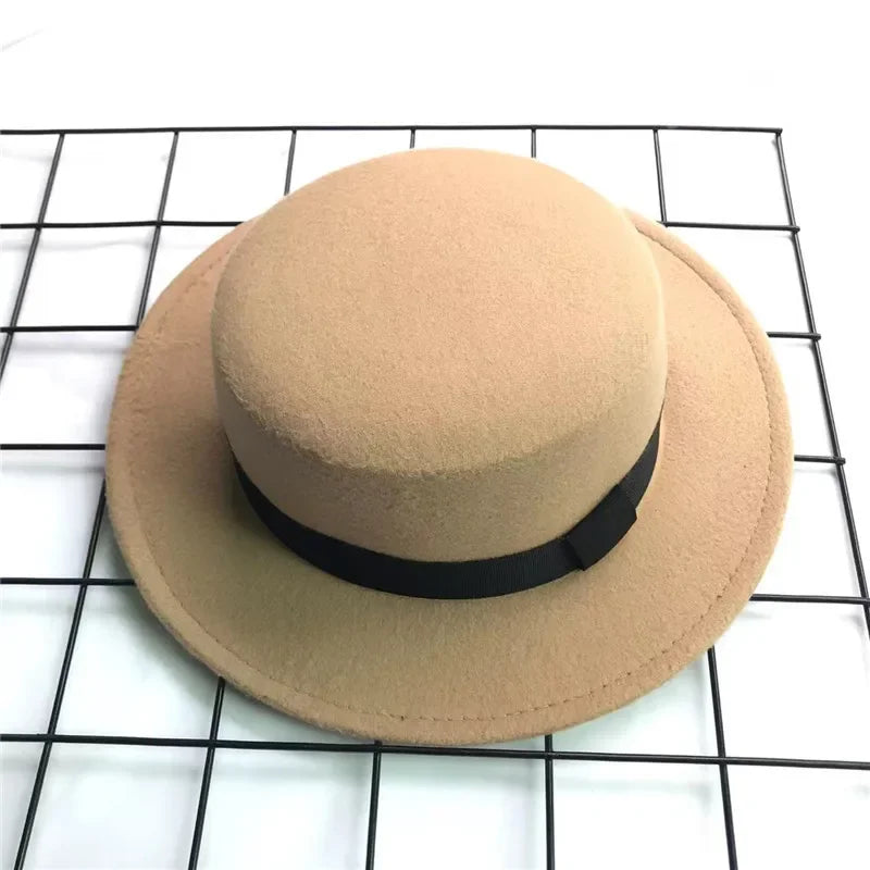 Chapeau Plat Vintage Laine Britannique | MDN