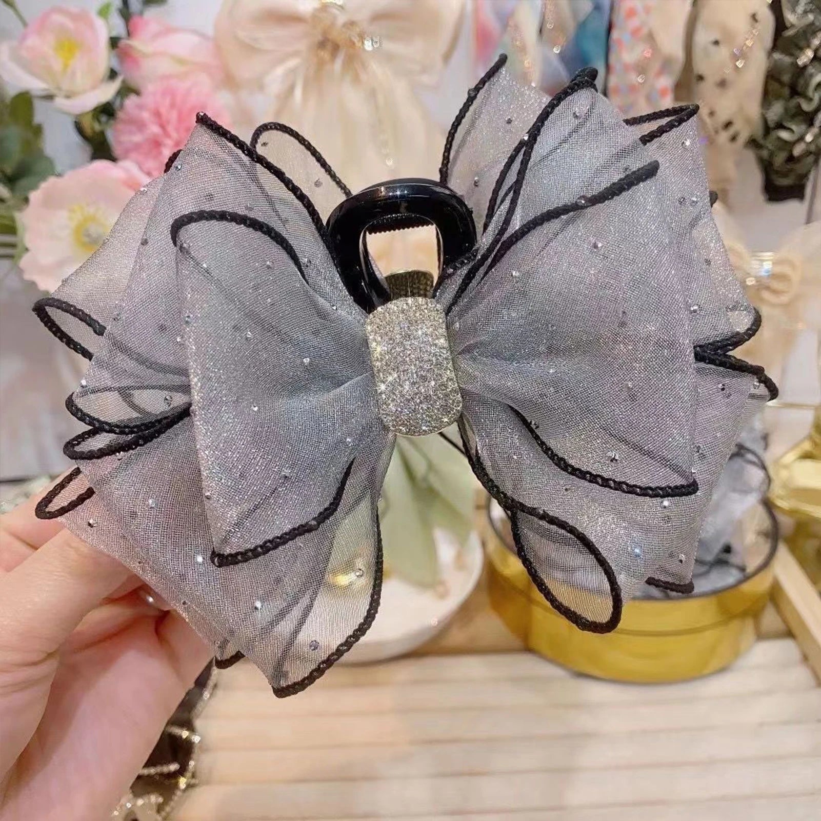 Pince Cheveux Nœud Diamant Strass | MDN Store