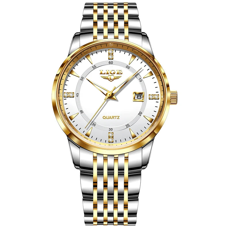 Montre Femme LIGE Acier Inoxydable Étanche | MDN Store