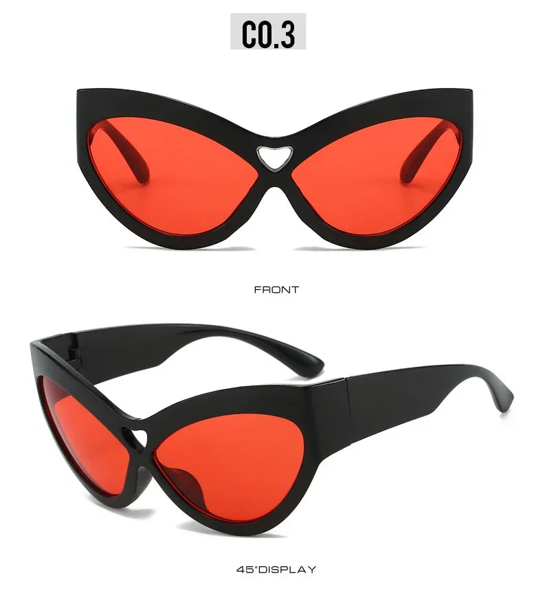 Lunettes de Soleil Cat Eye Papillon Y2K UV400 - Femme | MDN