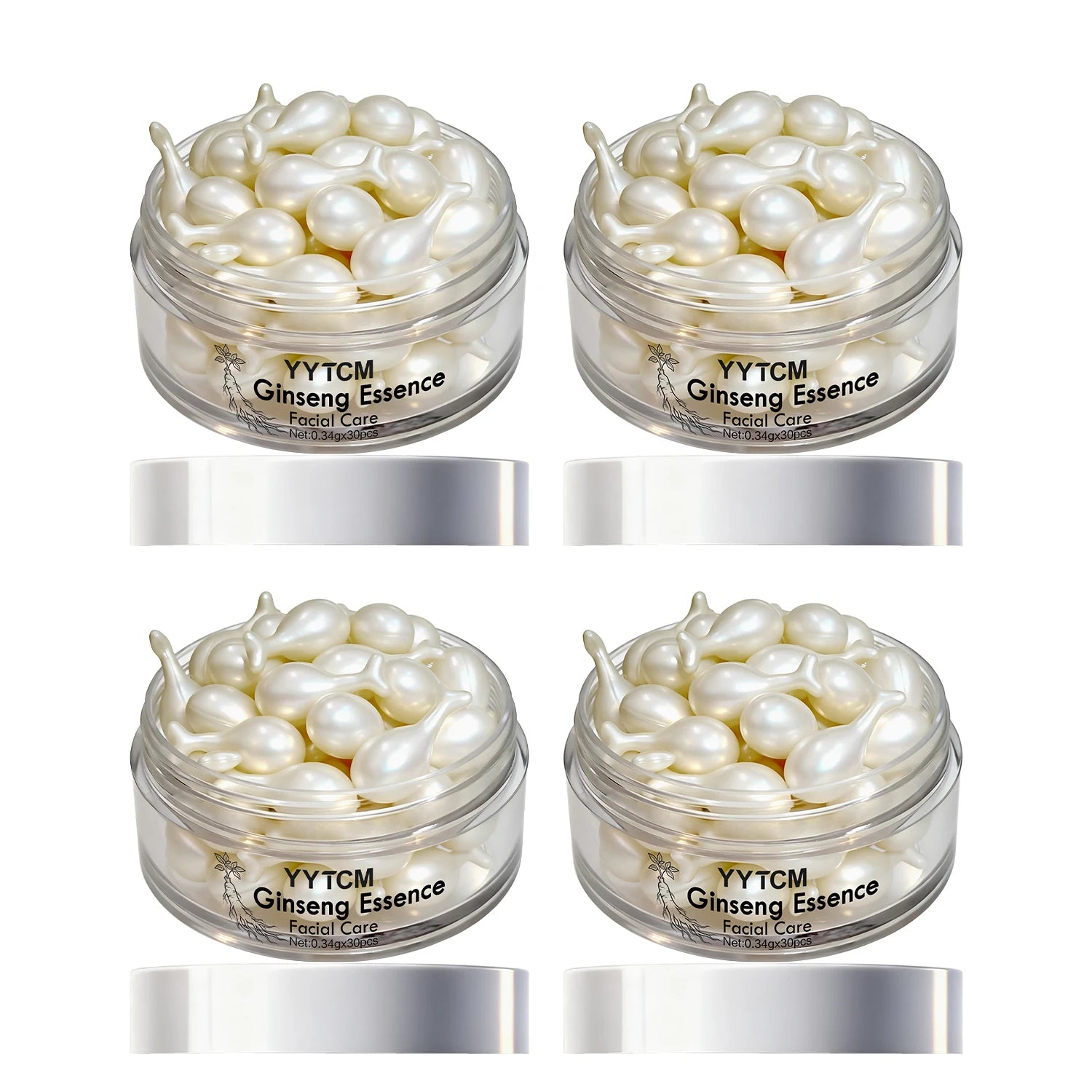 Capsules Ginseng Hydratantes Squalane Niacinamide Vitamine E Rétinol | MDN Store 25