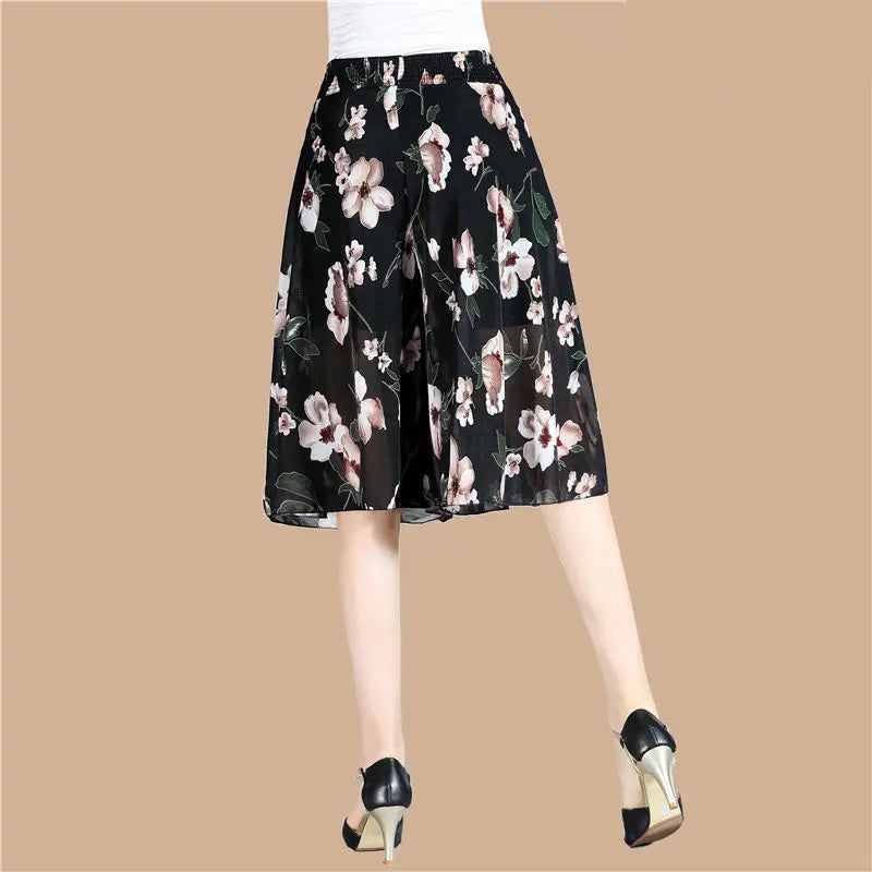 Jupe-Culotte Imprimé Floral Grande Femme | MDN Store