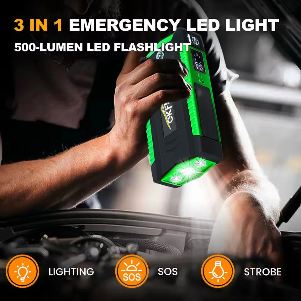 Booster Batterie Voiture 4000A 12V Powerbank Démarrage | MDN Store