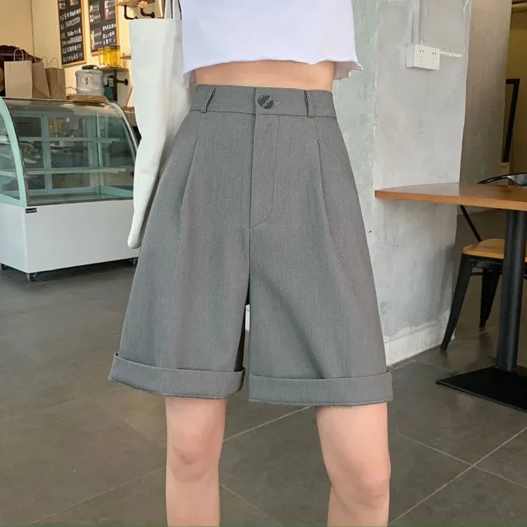 Short Femme Taille Basse Large Style Coréen | MDN