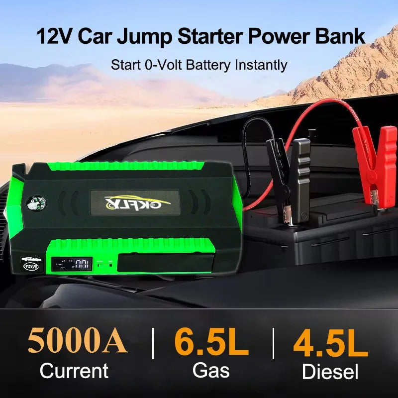 Booster Batterie Voiture 4000A 12V Powerbank Démarrage | MDN Store