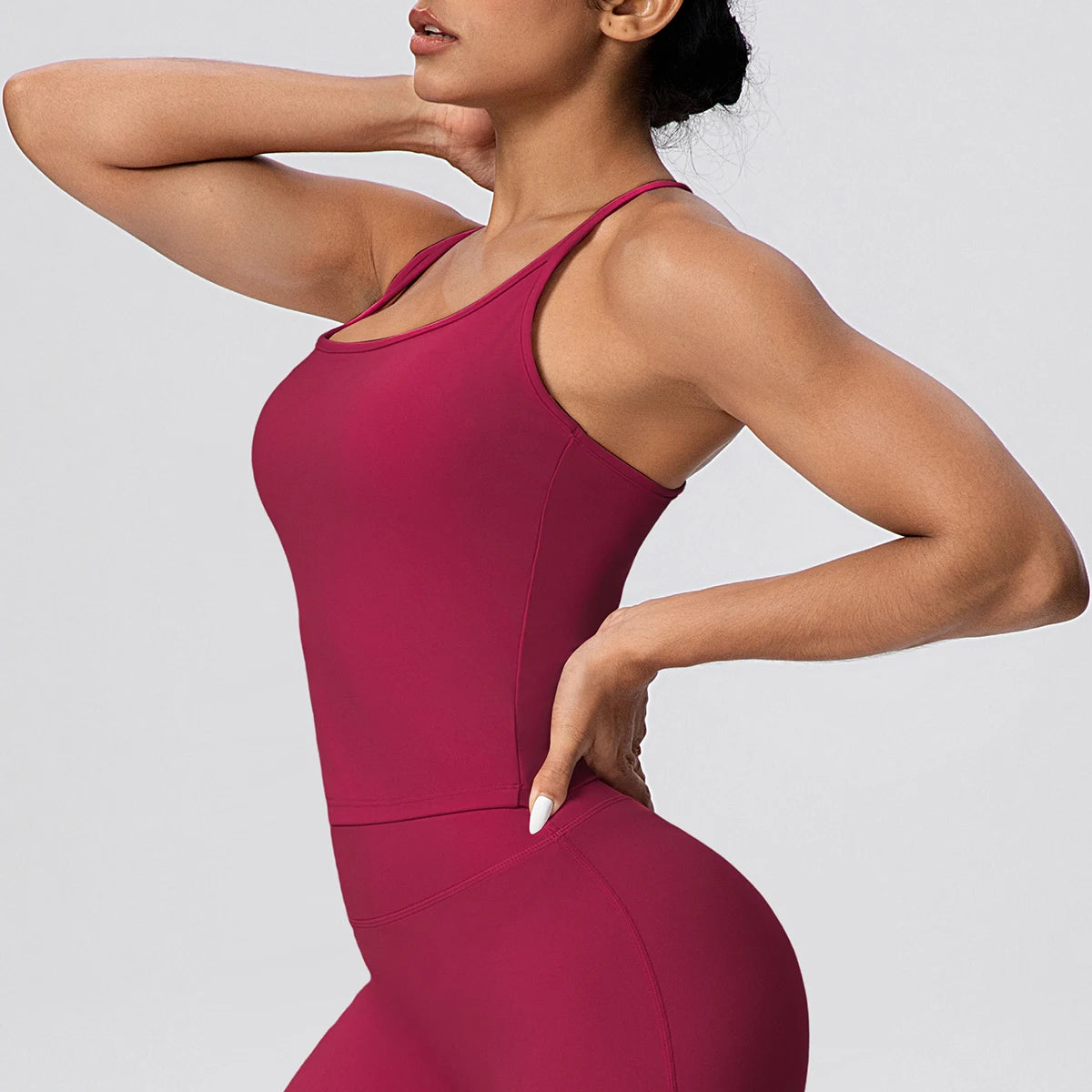 Brassière Yoga Femme Dos Nu Coussinets Respirante Sport | MDN Store
