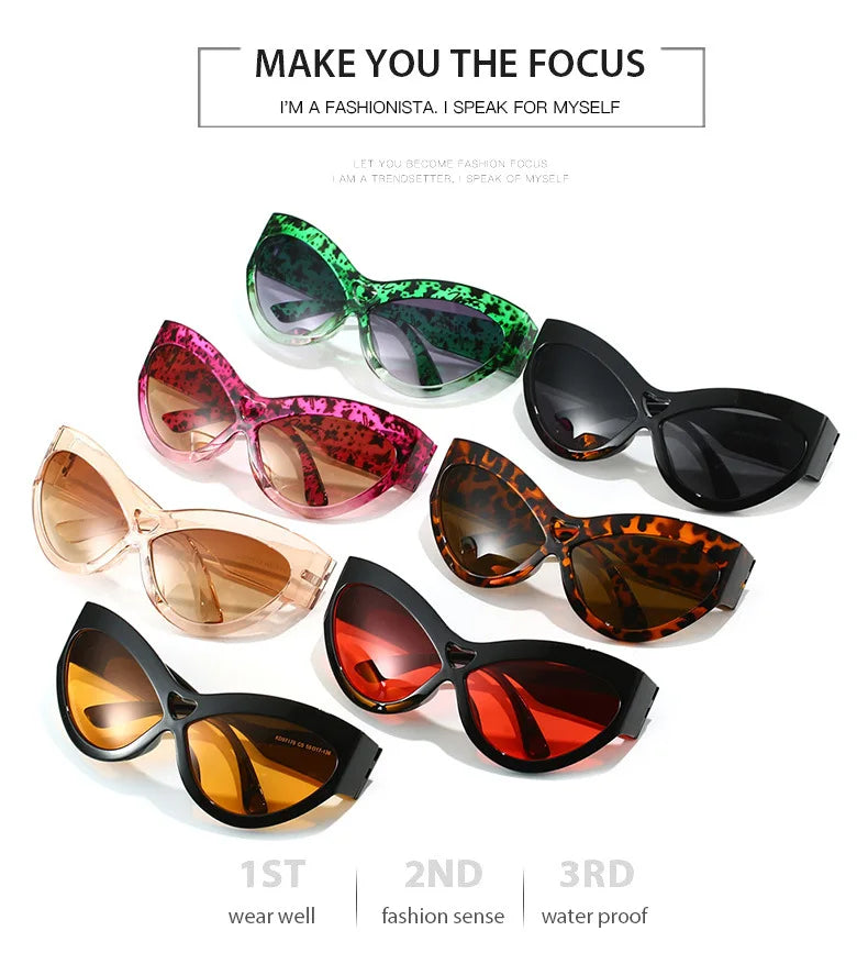 Lunettes Soleil Cat Eye Papillon Y2K | MDN Store