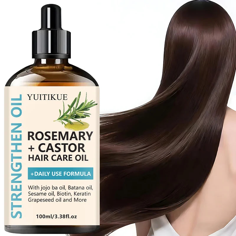 Huile Capillaire Romarin Ricin Jojoba Biotine Keratine Croissance Cheveux 100ml | MDN Store 25