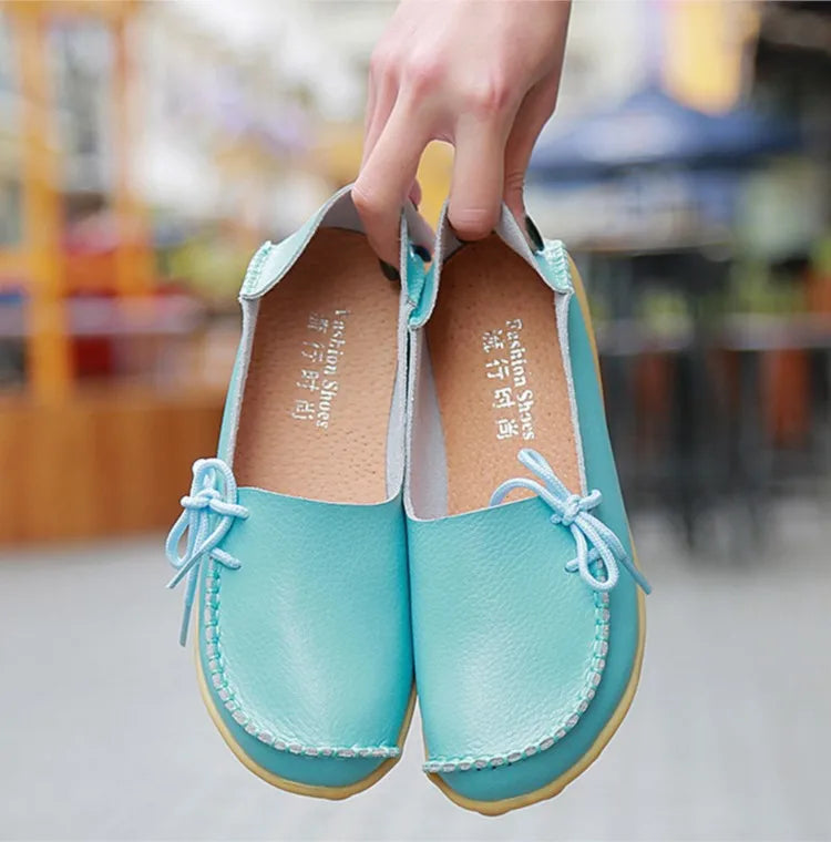 Ballerines Cuir Nœud Papillon Grande Taille | MDN Store