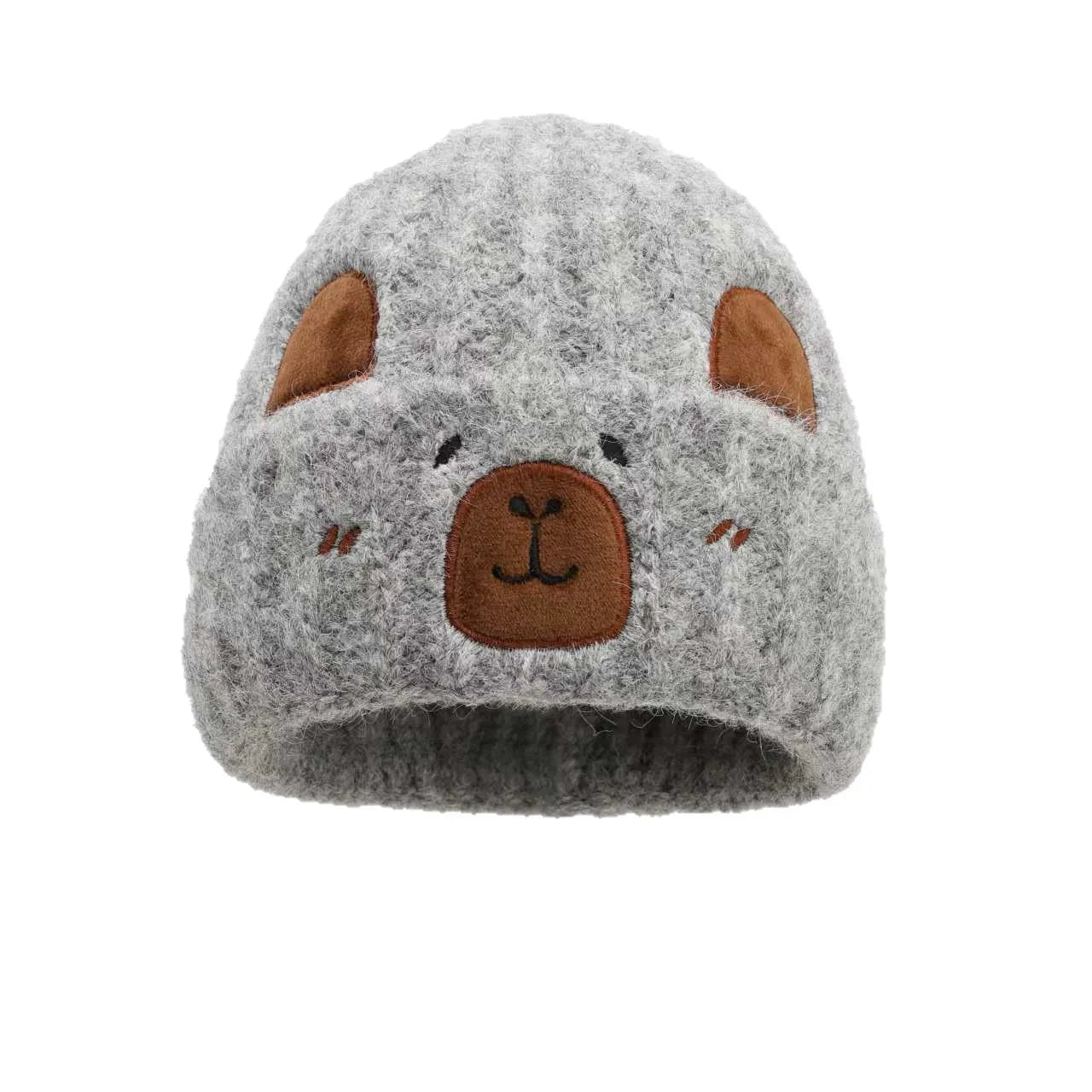Bonnet Femme Hiver Capybara Cartoon Tricot Protection Oreilles Grande Taille | MDN