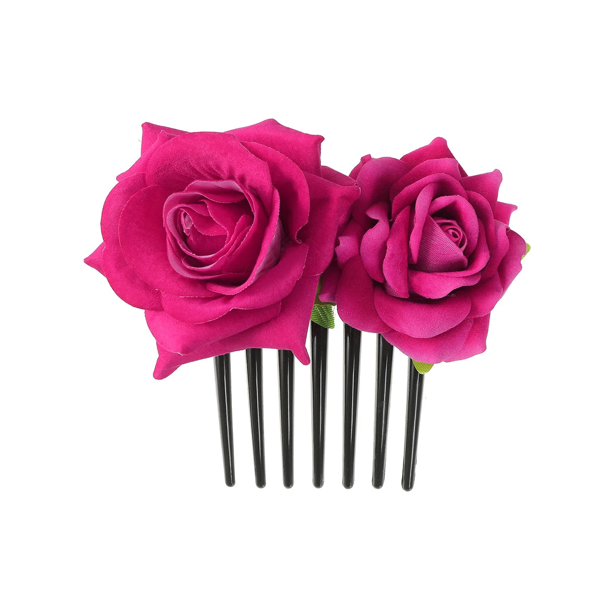 Pince Cheveux Double Rose Flanelle Boho - Barrette Fourche Élégante | MDN Store