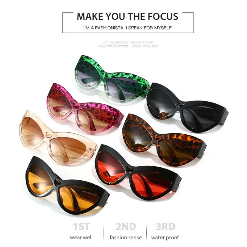 Lunettes de Soleil Cat Eye Papillon Y2K UV400 - Femme | MDN