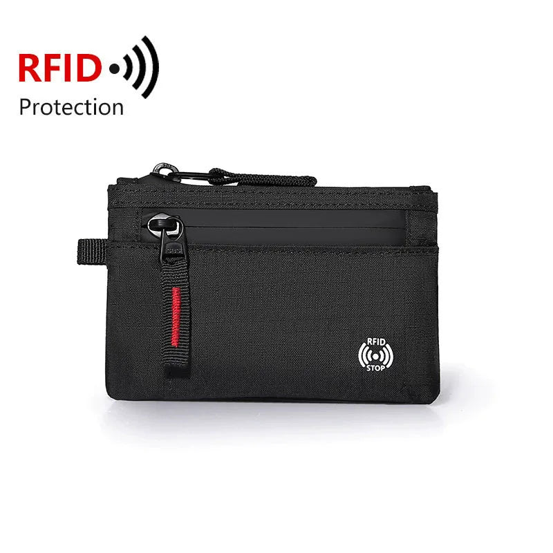 Mini Portefeuille RFID Nylon Mixte - Porte-Monnaie Compact | MDN