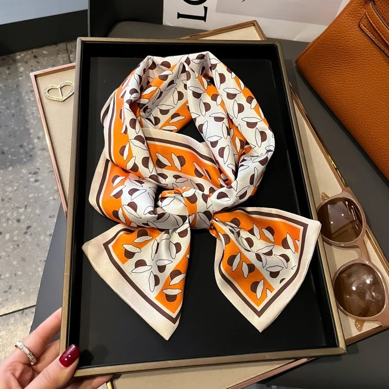 Foulard Soie Long Étroit Femme Cravate | MDN Store