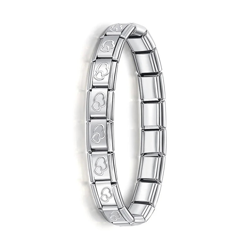 Bracelet Femme Elastique Charme Acier Inoxydable 9mm | MDN Store
