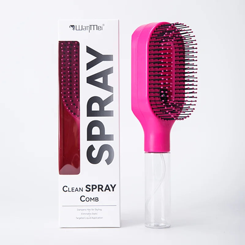 Brosse Demelante 2-en-1 Pulverisateur Massage Cuir Chevelu Antistatique | MDN Store 25