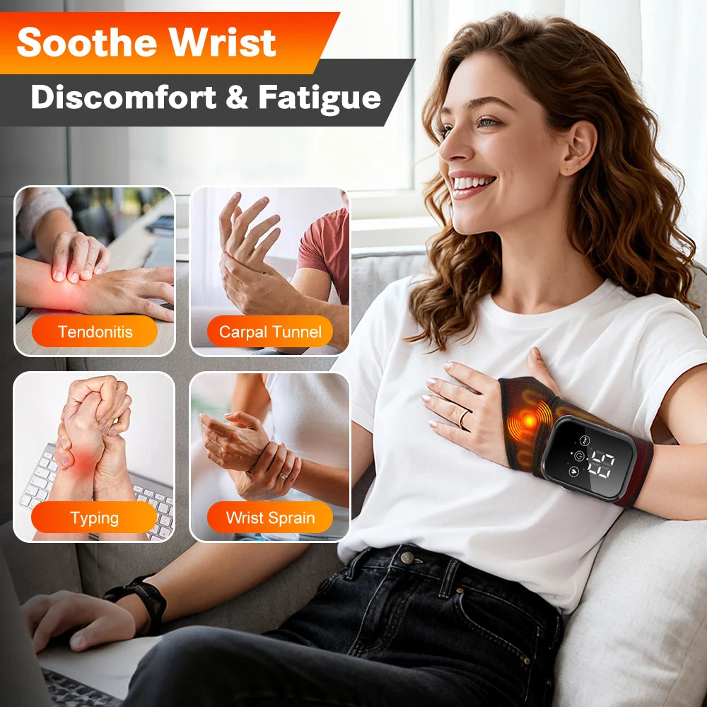 Attelle Poignet Chauffante Electrique Vibration 3 Niveaux Rechargeable | MDN Store 25