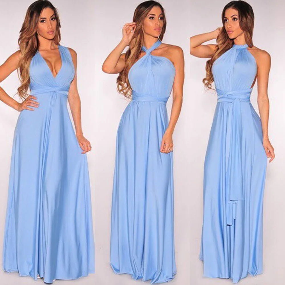 Robe Longue Femme Bandage Multiway Convertible Boho | MDN Store