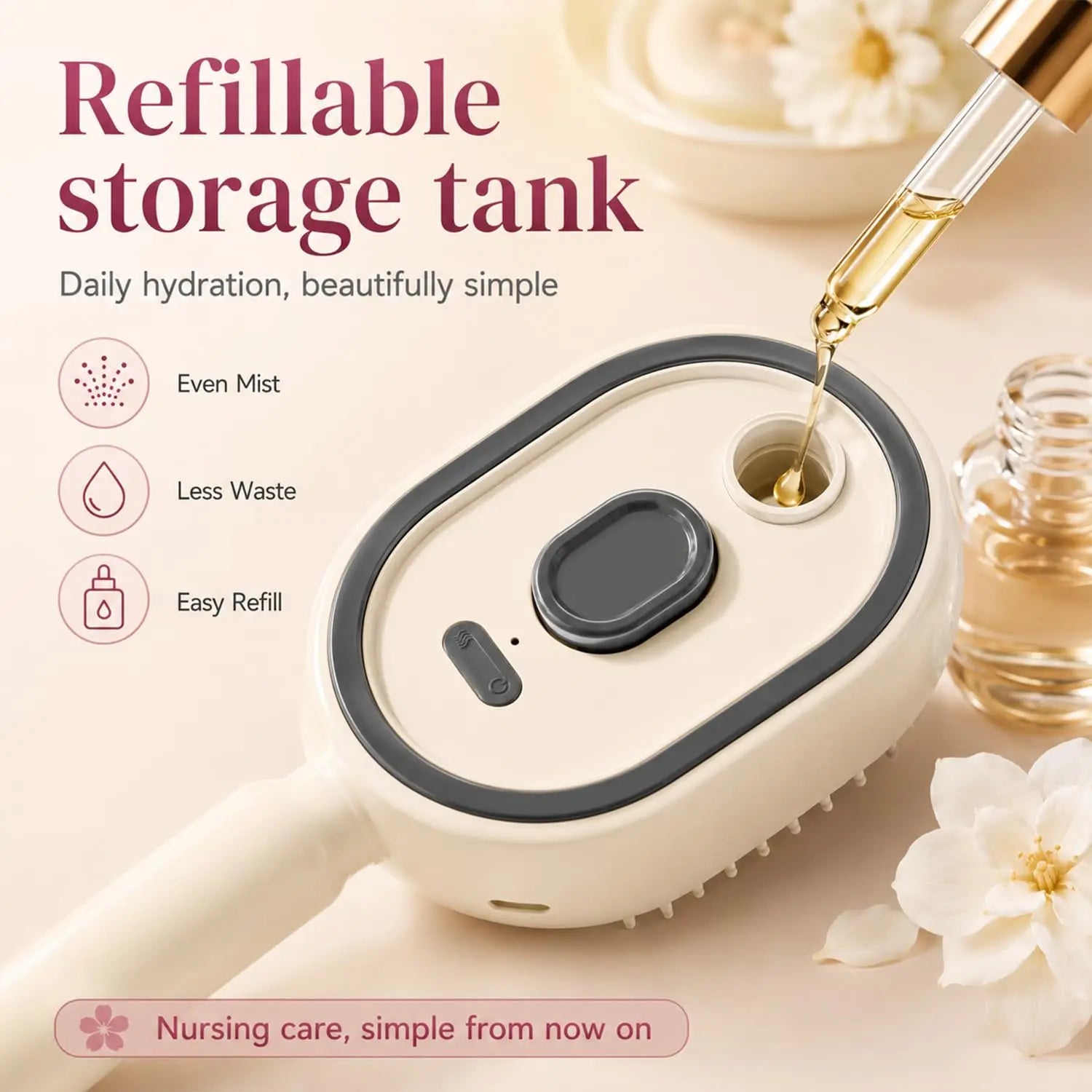 Brosse Cheveux Electrique Vapeur Rechargeable USB Antistatique | MDN Store 25