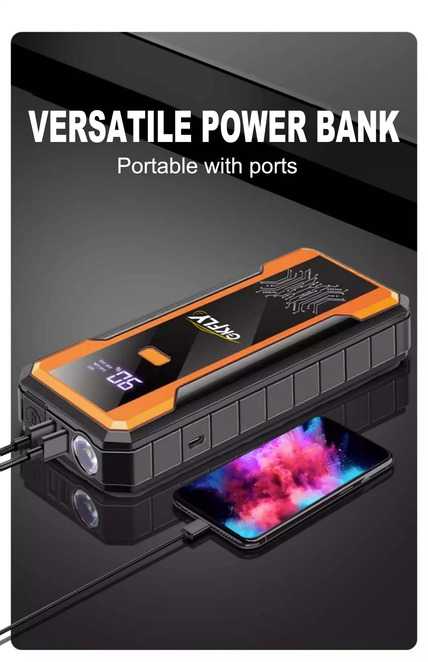 Booster Batterie Voiture 4000A 12V Powerbank Démarrage | MDN Store