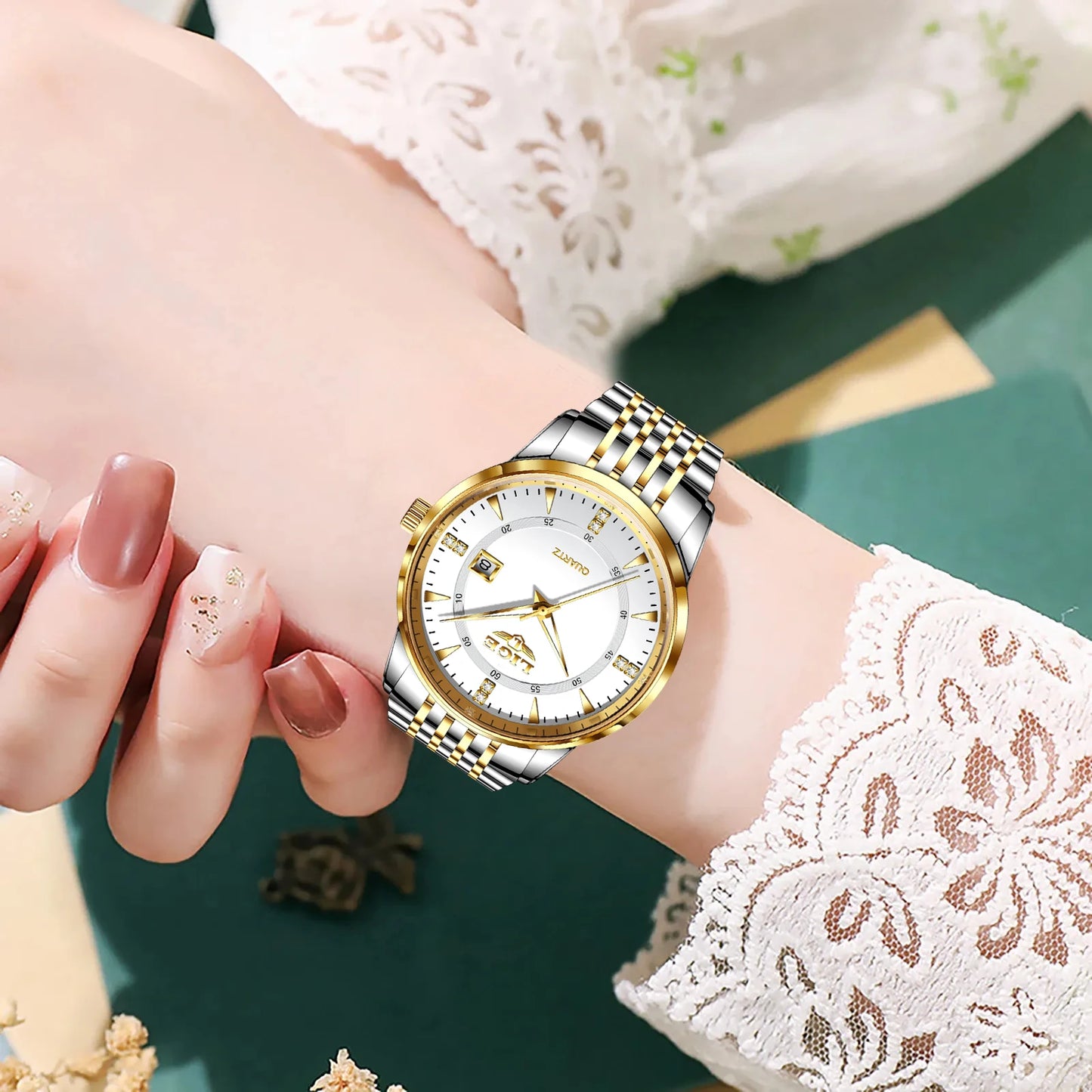 Montre Femme LIGE Acier Inoxydable Étanche | MDN